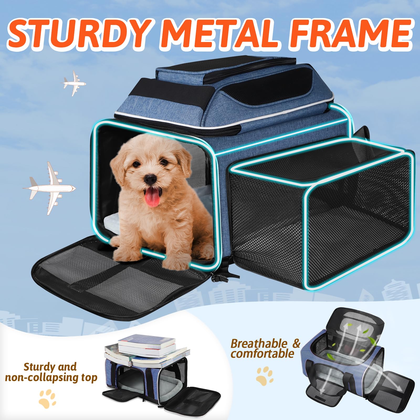 Petskd expandable space adds up to eighty percent more room