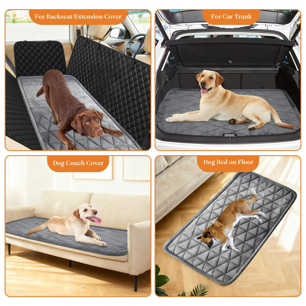 Petskd grey dog bed for cars and SUVs enhances comfort on daily outings