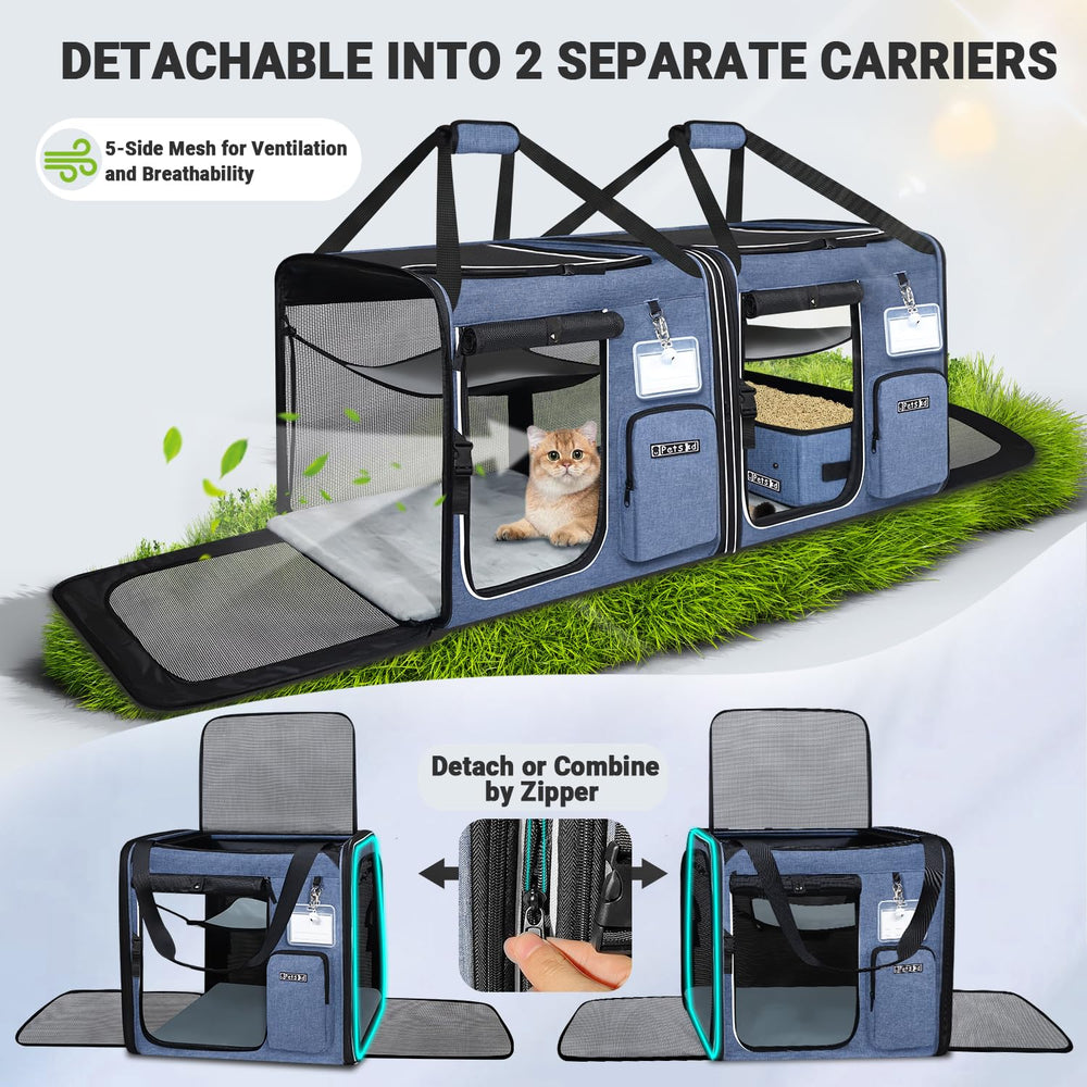 Petskd multi-entry doors design enables easy access for anxious cats.