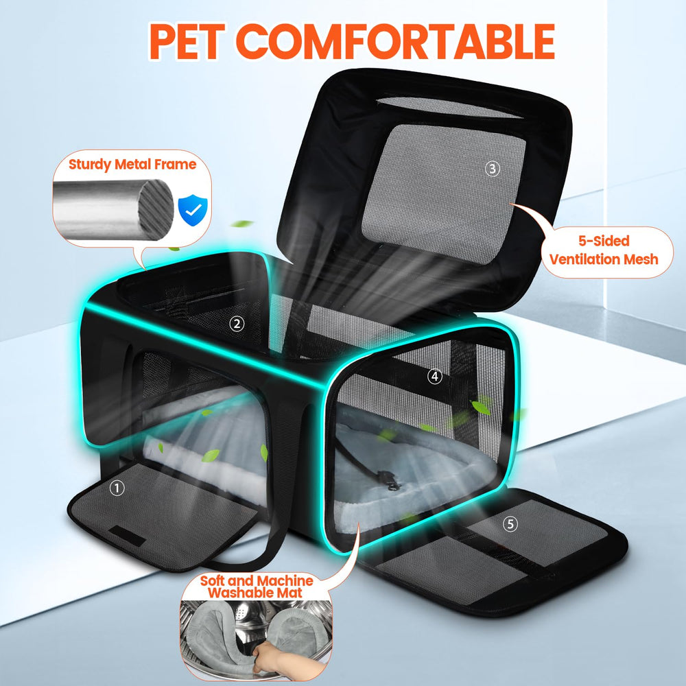 Petskd soft machine-washable inner mat for comfy rides