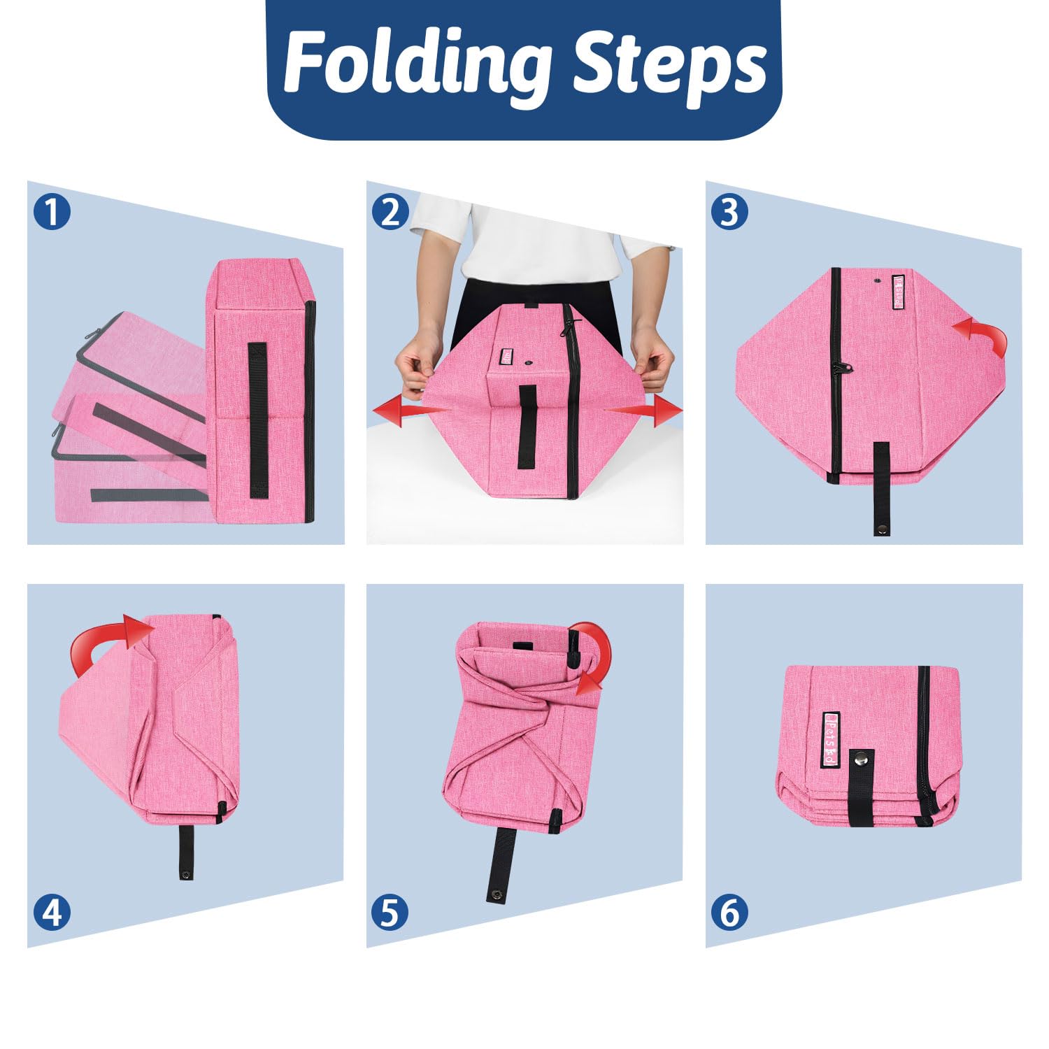 Petskd travel litter box with double handles for easy carrying
