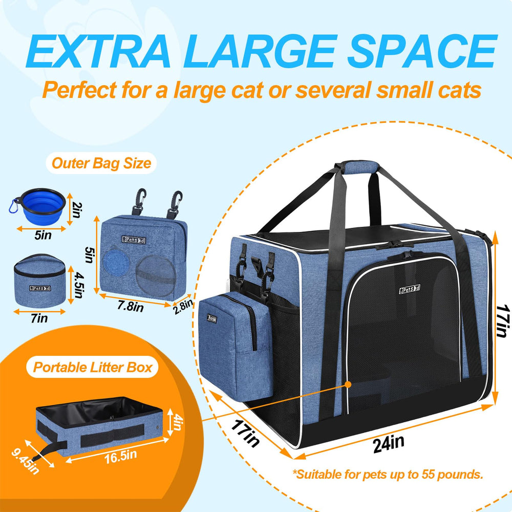 Petskd travel litter box included for on-the-go use