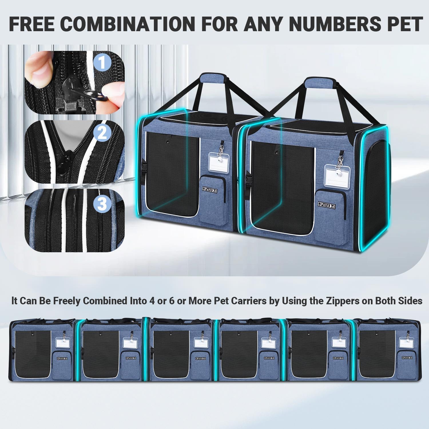 Petskd ventilated mesh windows provide ample airflow and visibility for pets.