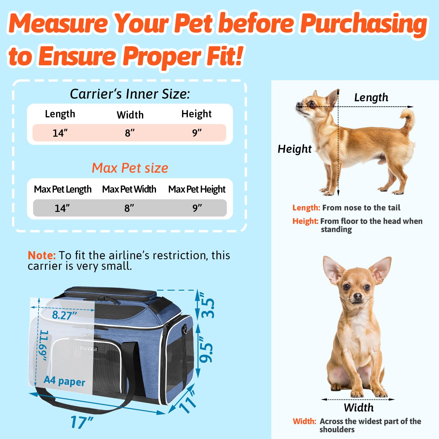 Petskd ventilation mesh five sides ensures pet comfort and visibility