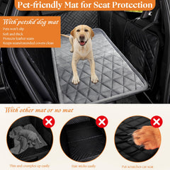 Petskd waterproof barrier dog bed protects car seats from spills and accidents