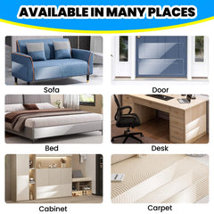 Petslucent clear look protector preserves sofa aesthetics.