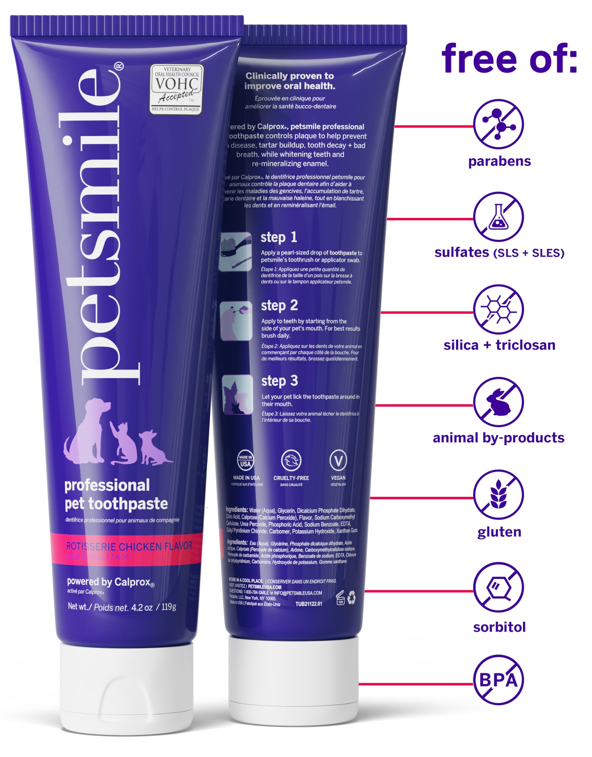 Petsmile brushing enamel demonstration showing easy, stress-free dental care.
