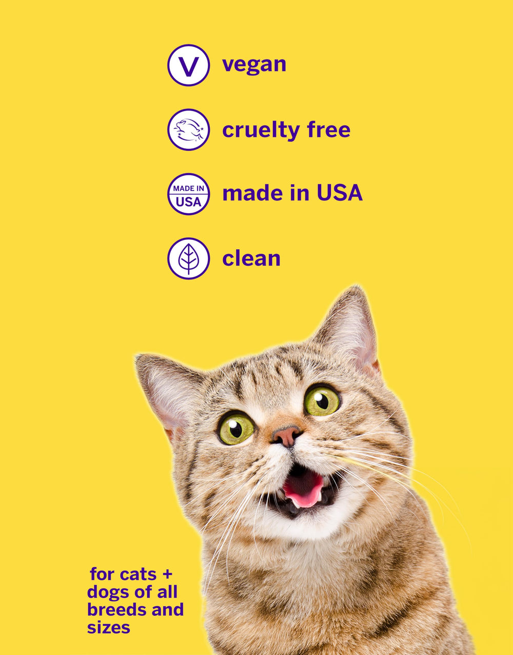 Hypoallergenic ingredients label on the Petsmile tube.