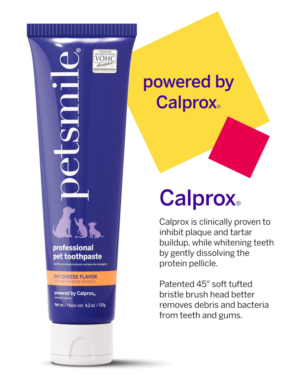 Petsmile Professional paste dog application on teeth for care.