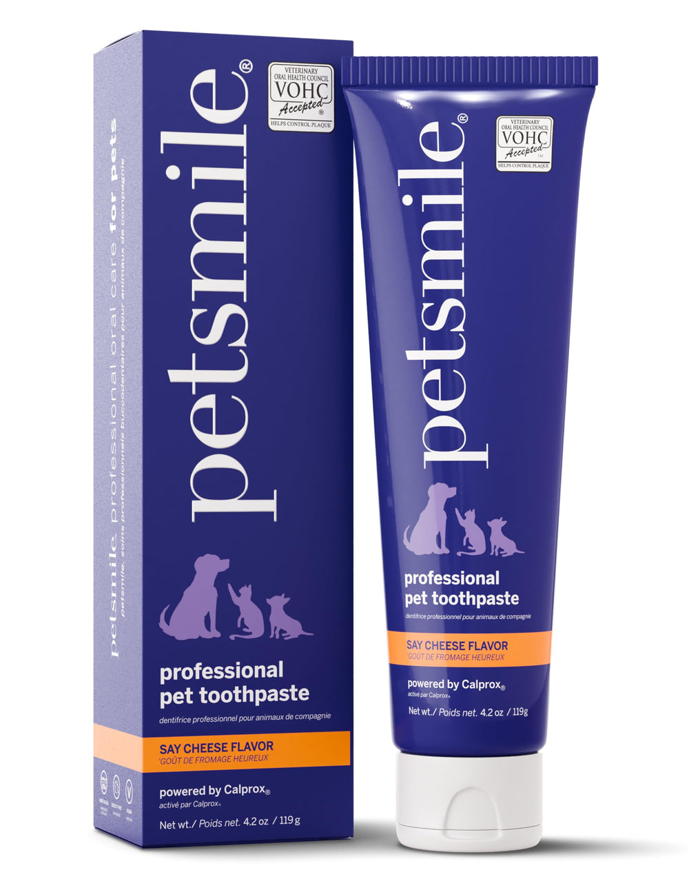 Petsmile Professional paste tube front view highlighting easy daily dental care.