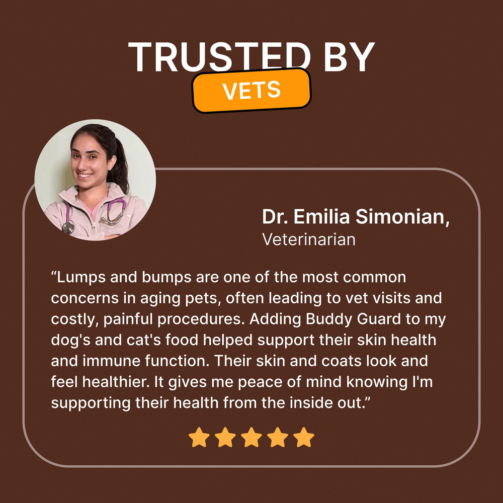 Petsmont Buddy Guard skin and coat health benefits.
