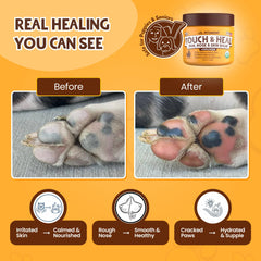Petsmont paw balm nose area highlights soothing care for sensitive snout