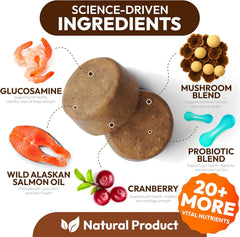 Petsology Buddy Immune Support chews pack promotes immune wellness for dogs.