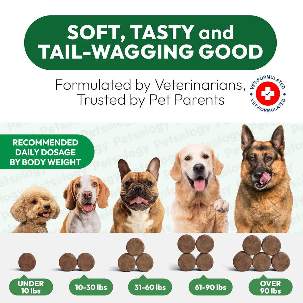 Petsology Hemp Calming Chews made in USA facility badge