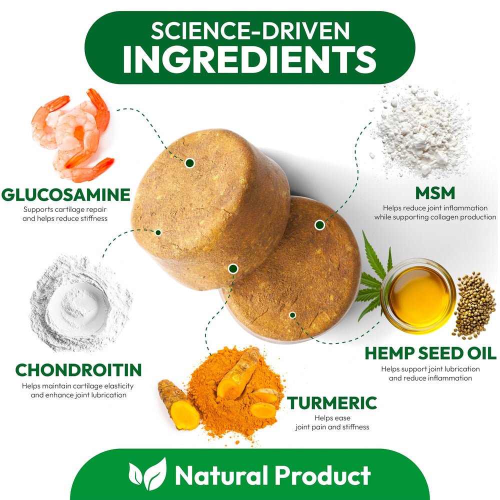 Petsology hip joint chews ingredients panel close-up