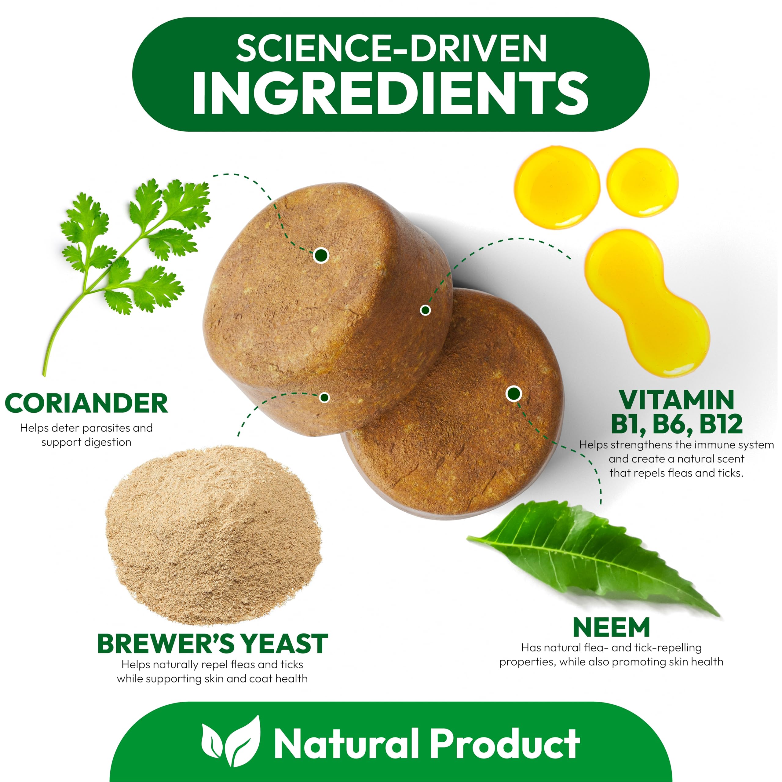 Petsology natural ingredients list highlights a gentle, chemical-free approach.