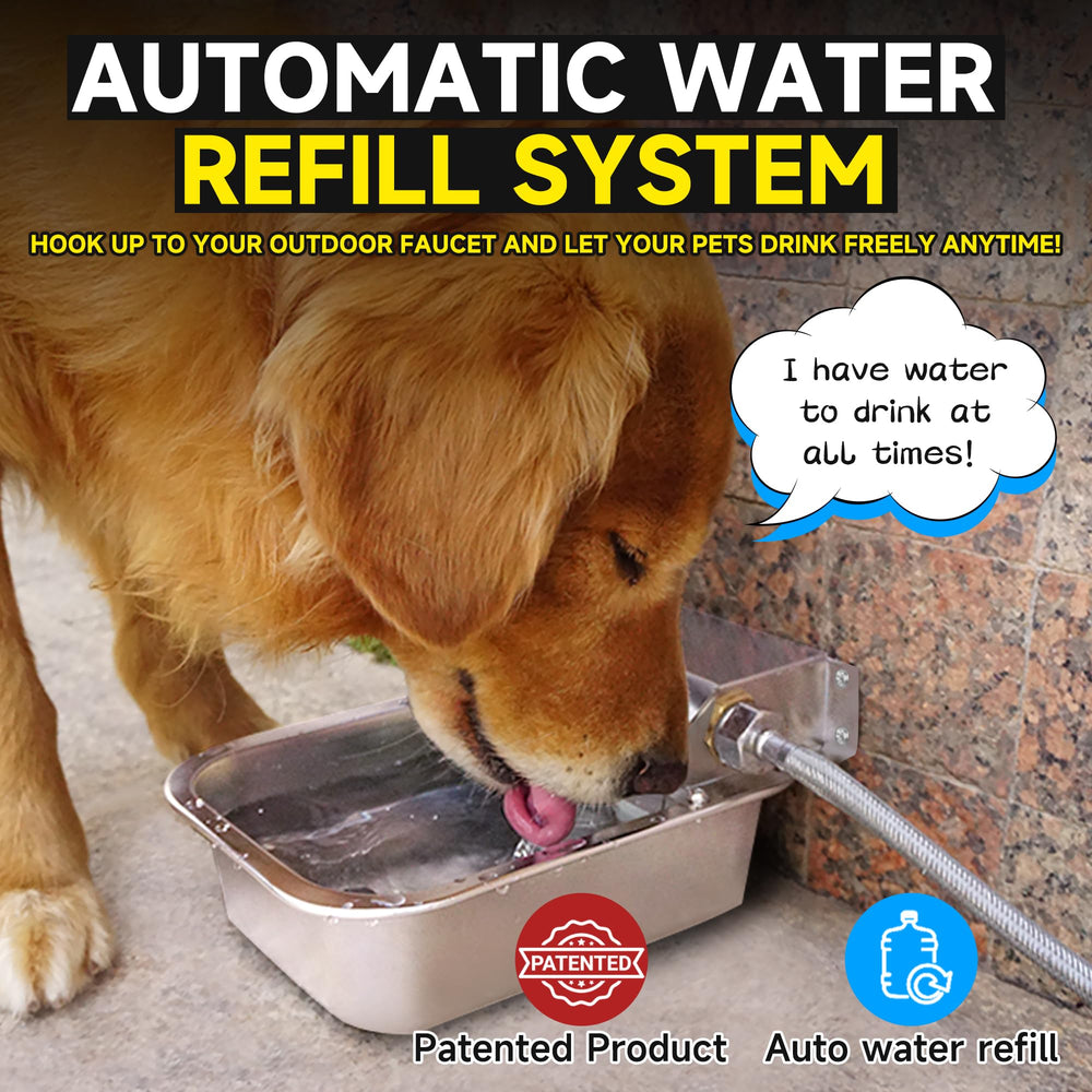 PETSOLON 304 stainless steel body for durable outdoor use and clean drinking water.