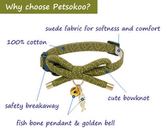 PetSoKoo Japanese bowknot collar highlights unique design and comfortable wear