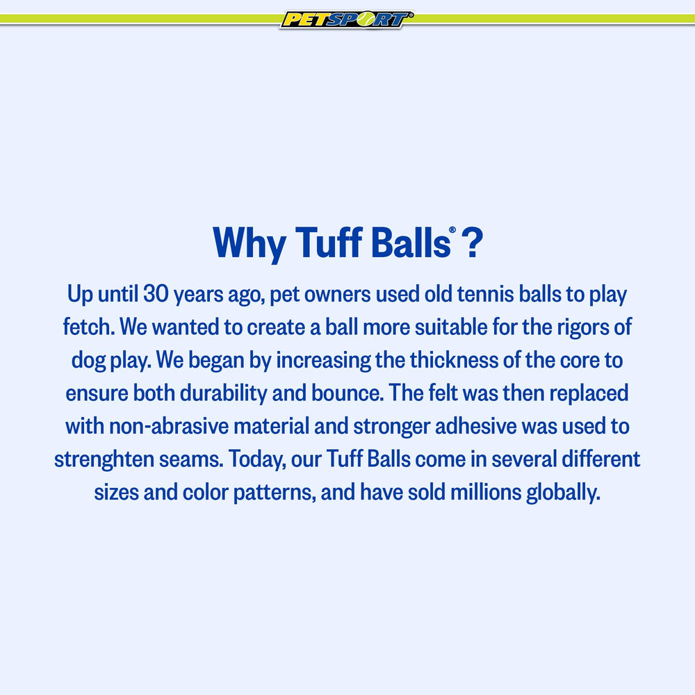 PetSport Giant Tuff Ball at dog park for durable outdoor fun