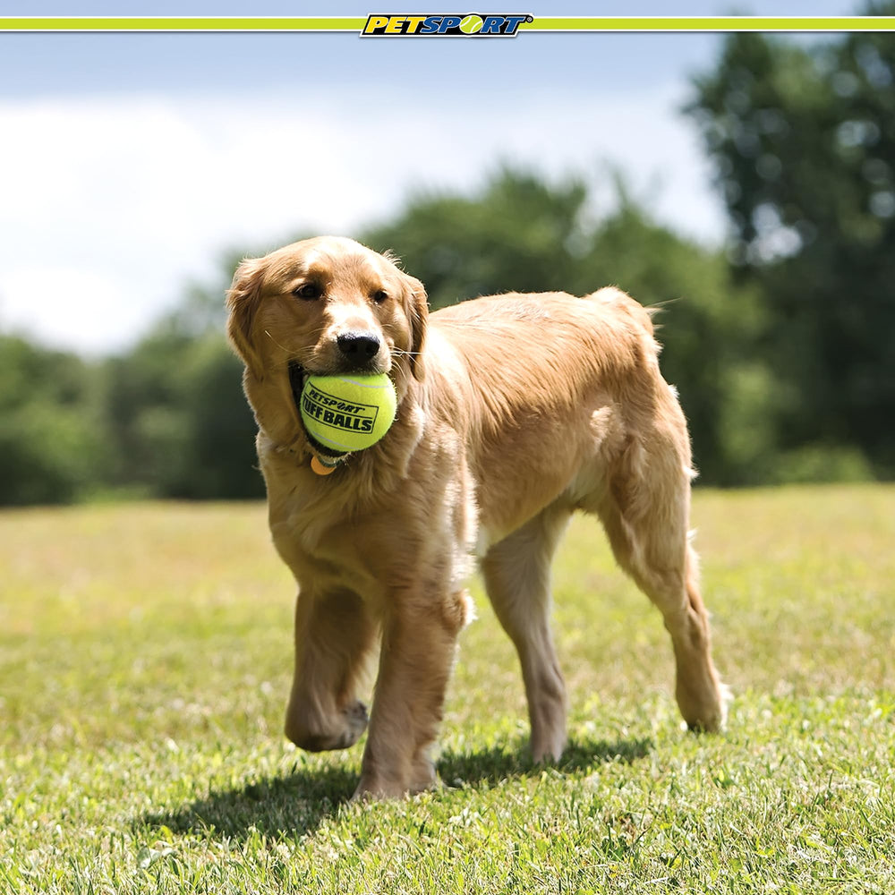 PetSport Giant Tuff Ball with rope launcher for longer throws