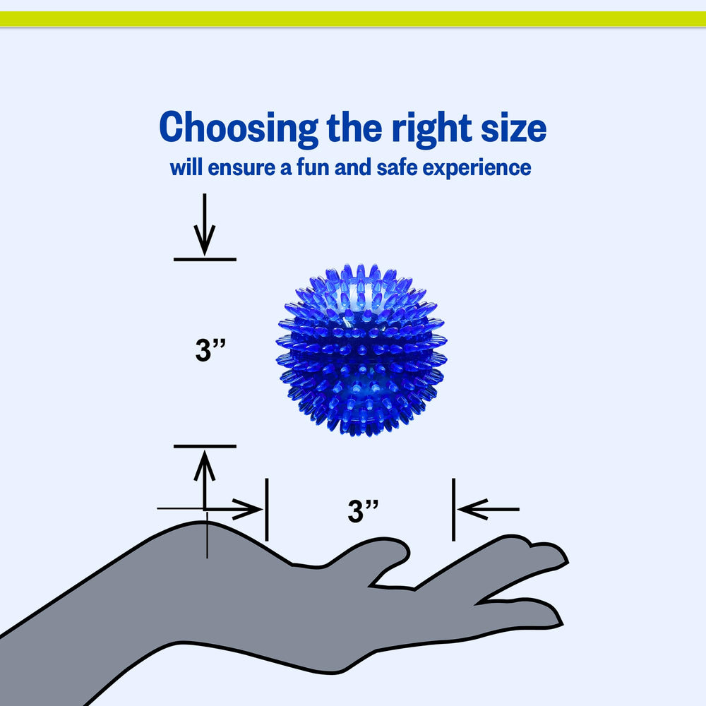 PetSport Gorilla Spiky Ball supports puppy training and focus.
