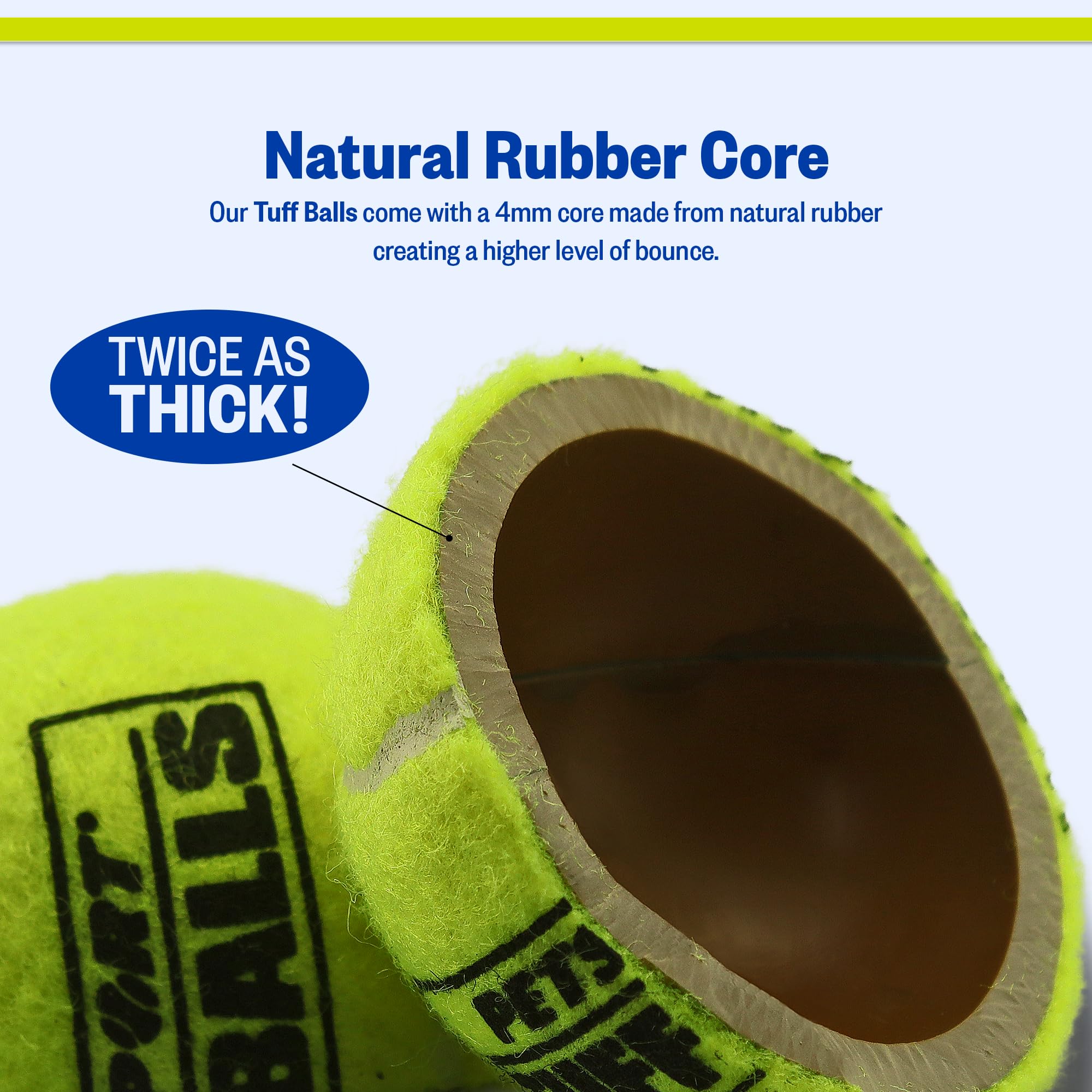 PetSport Tuff Ball in action demonstrates a chew-friendly toy for aggressive chewers.