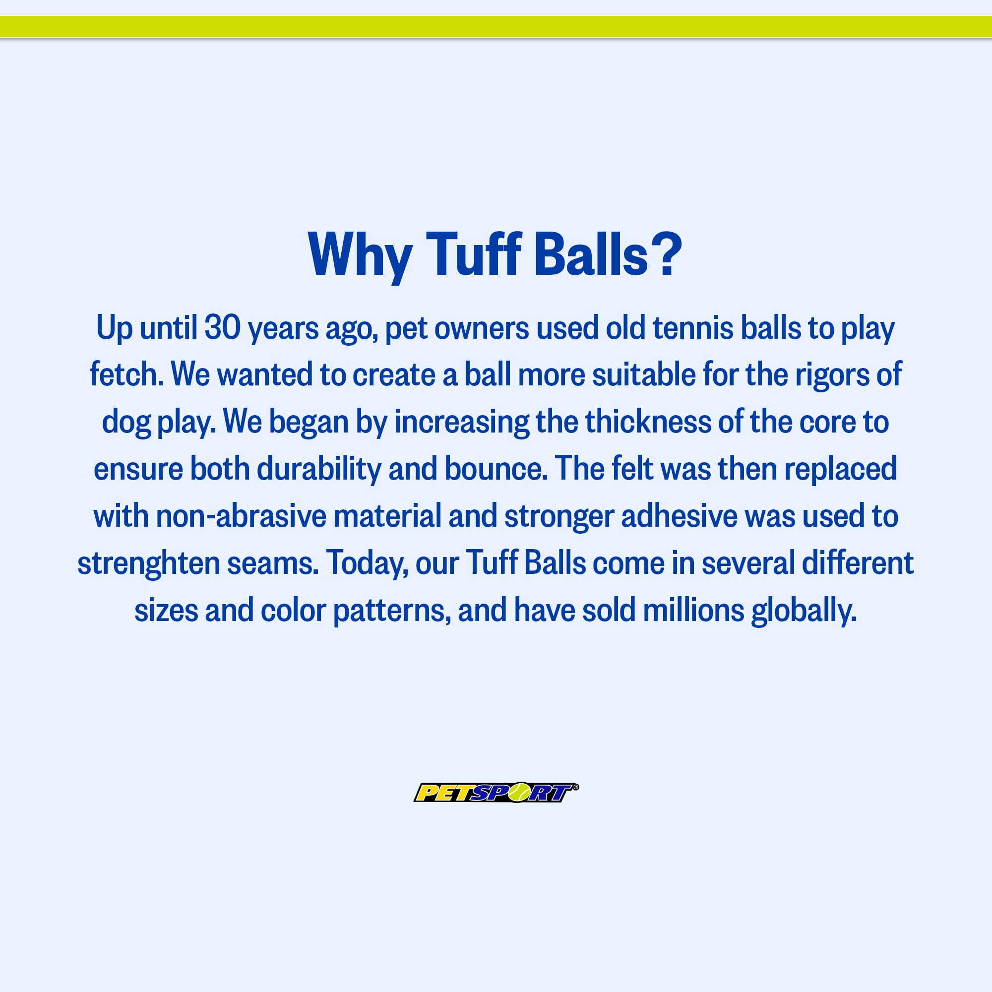 PetSport Tuff Ball training-ready option for fetch and obedience practice.