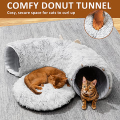 Petsta cat tunnel dual exit design invites interactive hide-and-seek fun.