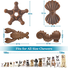PETSTA Scallop nylon toy for safe, satisfying gnawing.