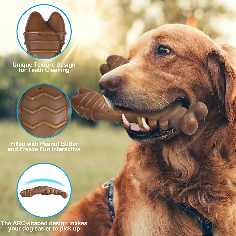 PETSTA Durable chew toy withstands aggressive chewing.
