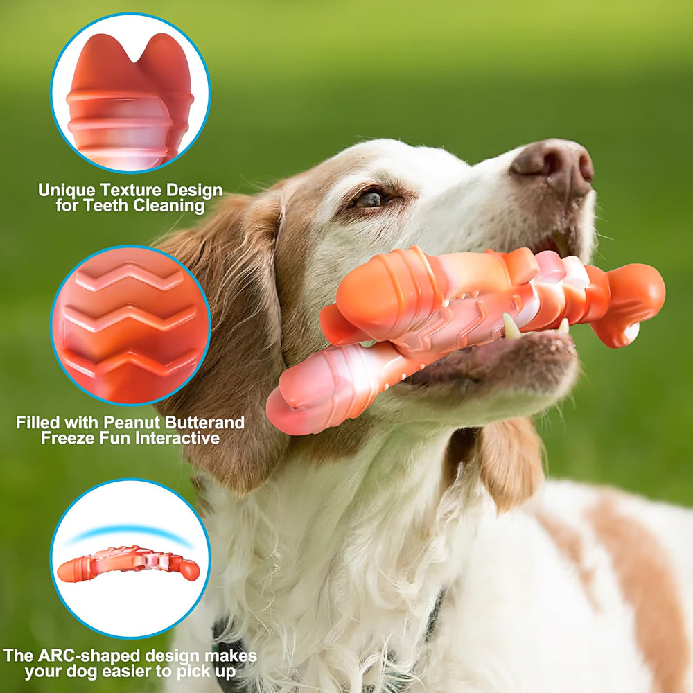 PETSTA scallop dog chew toy offers ocean-themed fun and grit for heavy chewers.