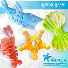 PETSTA seahorse dog chew toy for large dogs provides durable entertainment during solo play.