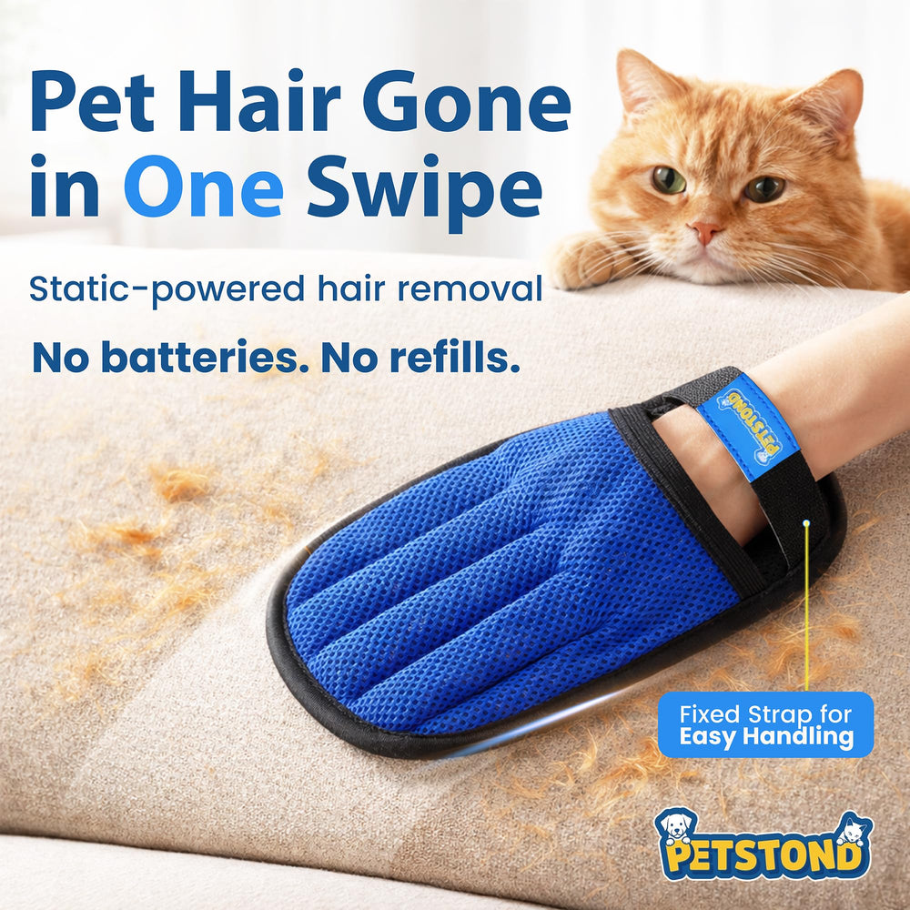 PETSTOND Electrostatic lint remover on clothes for fast refresh.
