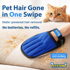 PETSTOND Electrostatic lint remover on clothes for fast refresh.