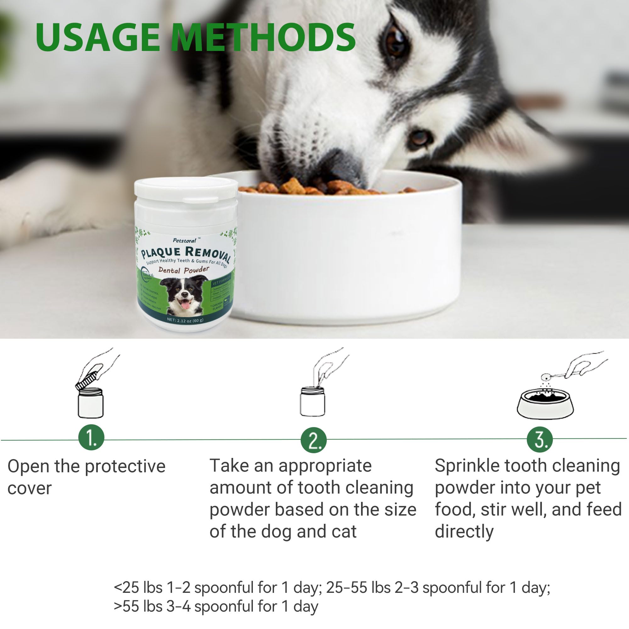 Petstoral no brush solution for simpler pet dental care.
