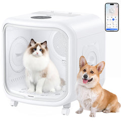 Petsuper 75L dryer front view with wide entry for easy multi-pet drying