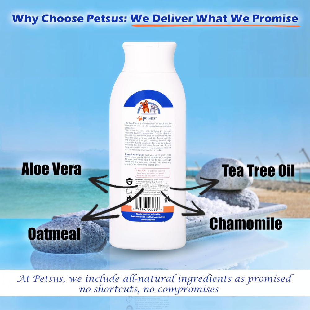 Petsus Puppy-ready wash illustration implies safe use from eight weeks.