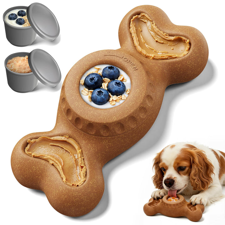 PETSWEET 3-in-1 enrichment toy for dogs promotes interactive play and treats.