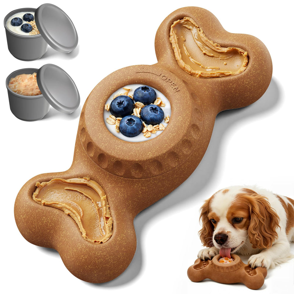 PETSWEET 3-in-1 enrichment toy for dogs promotes interactive play and treats.