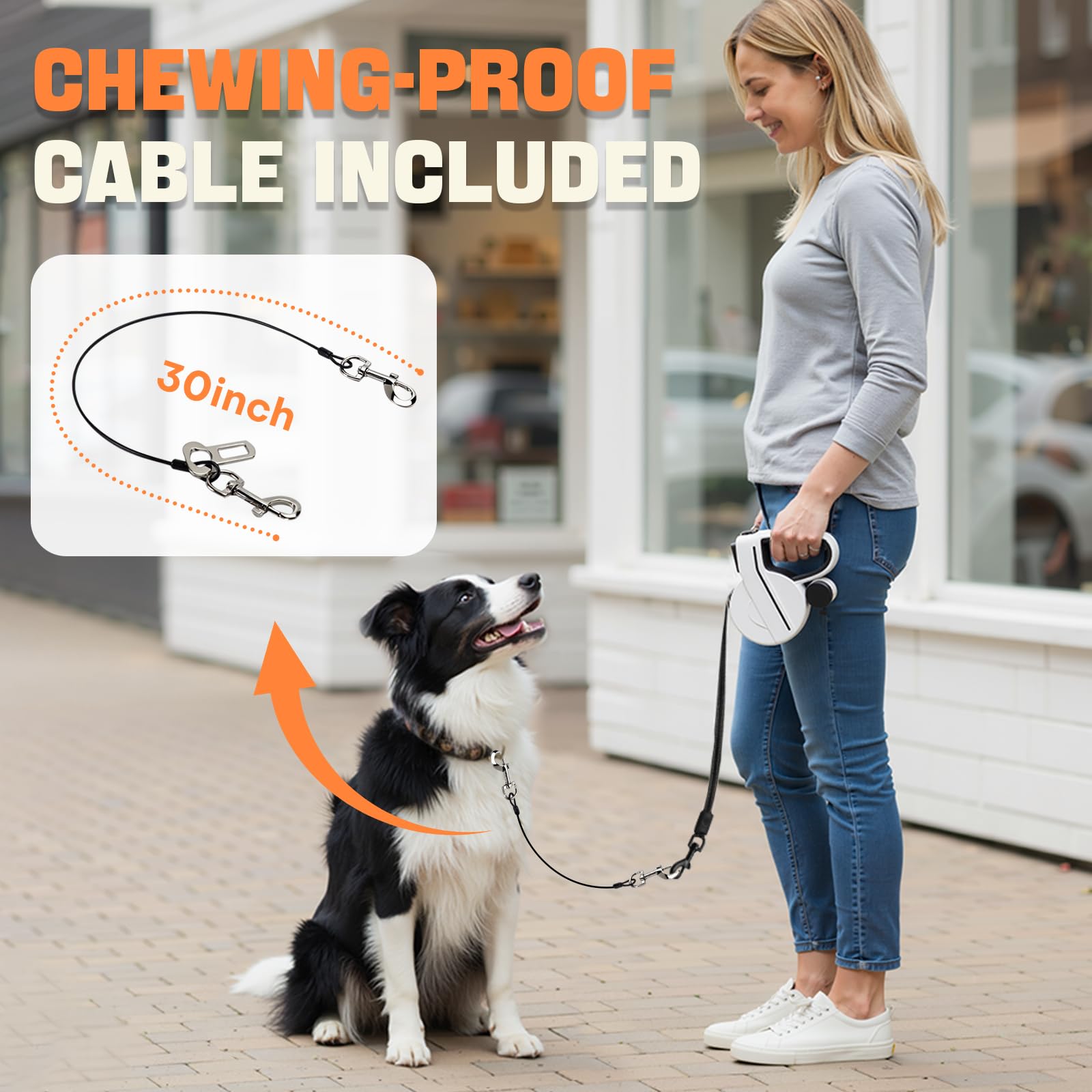 PETSWEET 360-degree swivel hook to reduce tangles