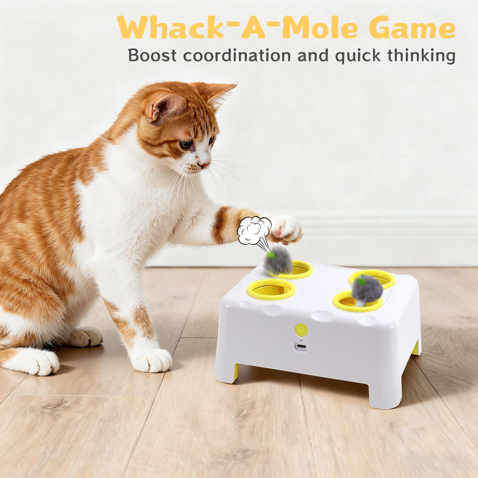 PETSWEET Cheese Box charge-usb enables quick, convenient recharging.
