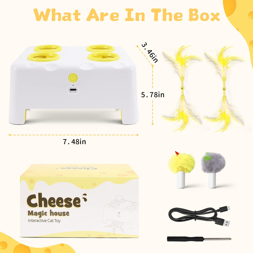 PETSWEET Cheese Box indoor-play supports safe, brain-boosting activity.