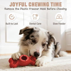 PETSWEET frozen treat molds with peanut butter grooves for refreshing rewards.