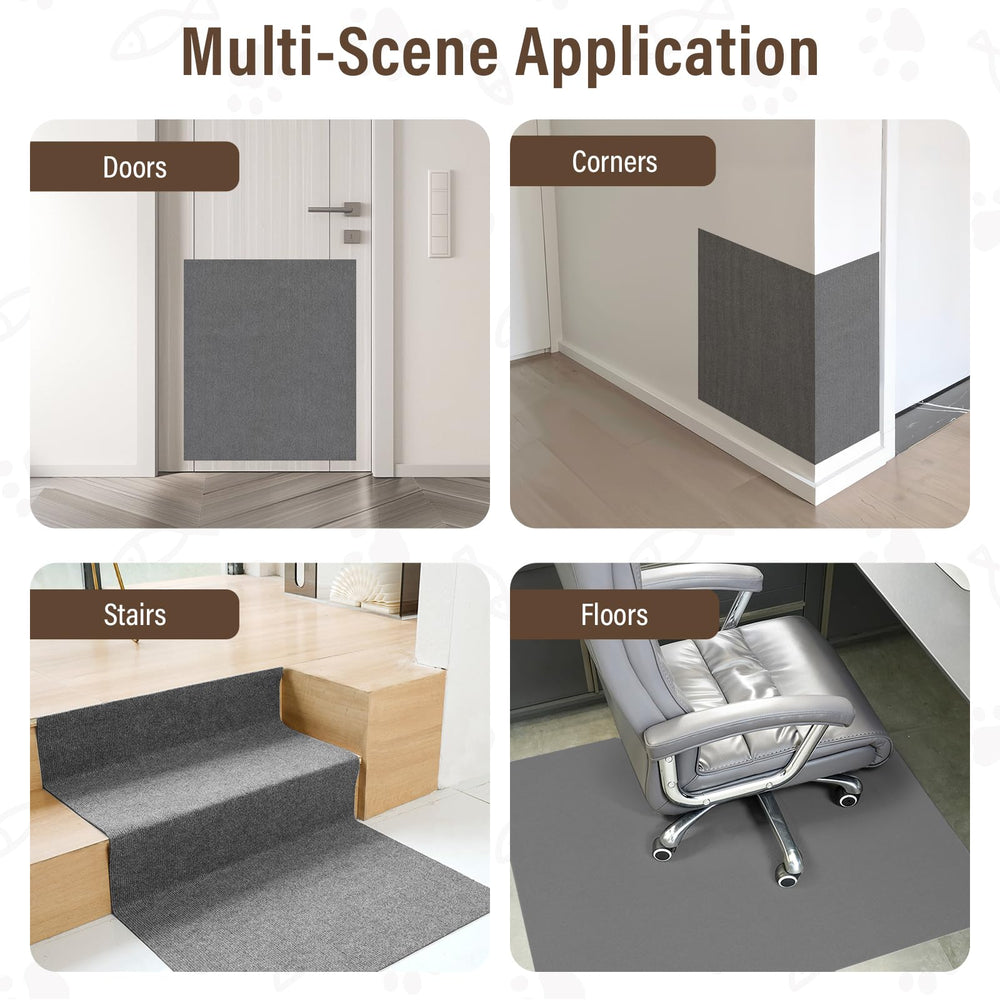 PETSWEET 78.7 by 15.8 inches coverage keeps homes tidy while cats enjoy a spacious scratch zone.