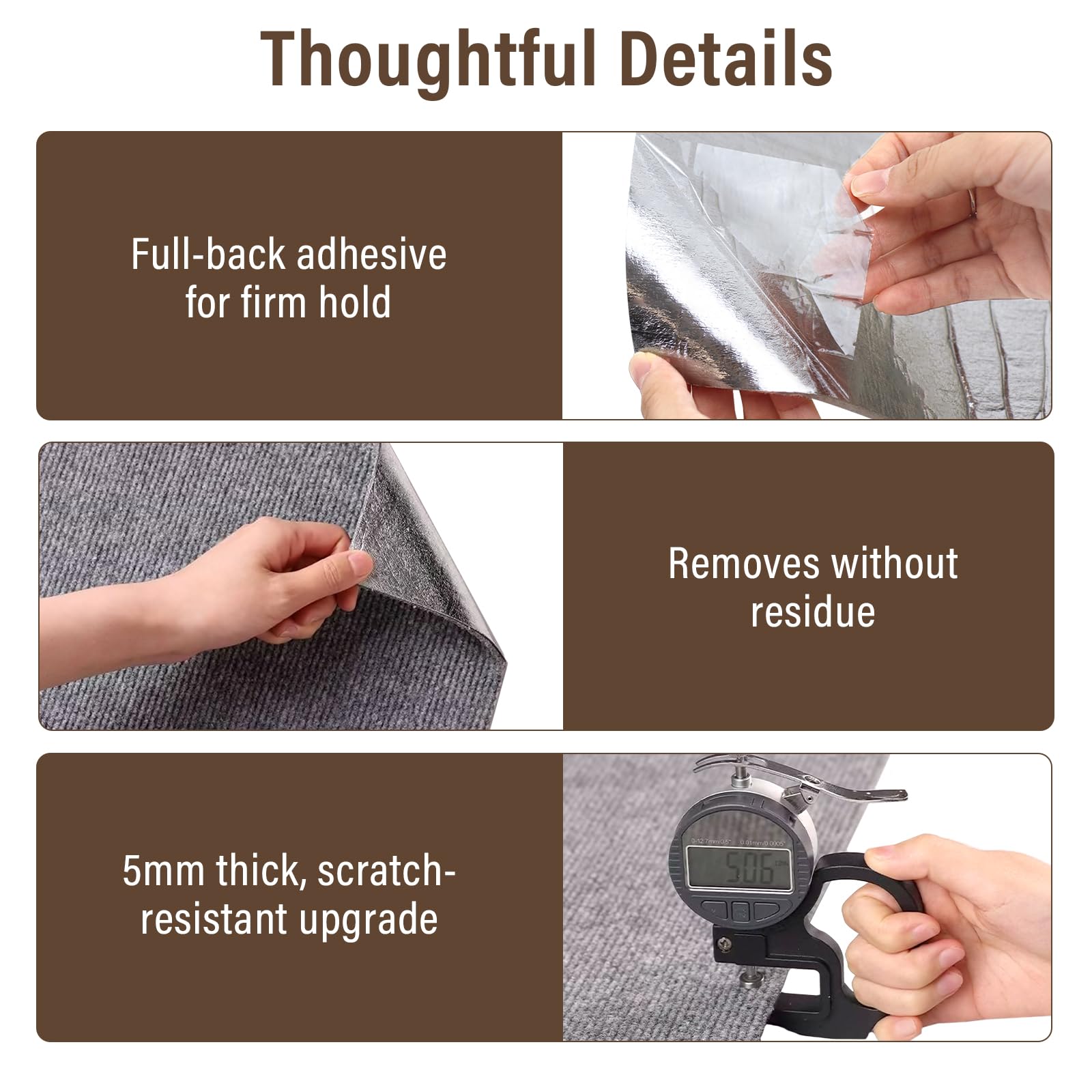 PETSWEET trim-to-fit flexibility lets you shape the scratch pad to corners and edges.