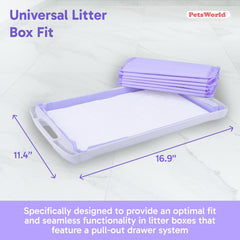 PetsWorld durable PE film construction for reliable pad performance.