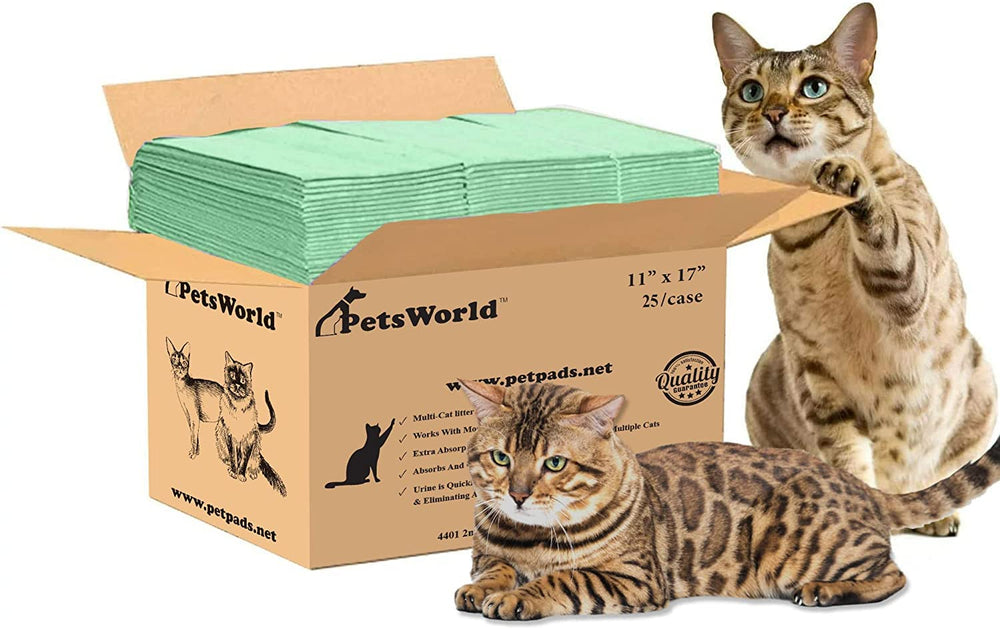 PetsWorld universal-fit multi-cat pad refill fits most drawer-style litter boxes for busy homes.