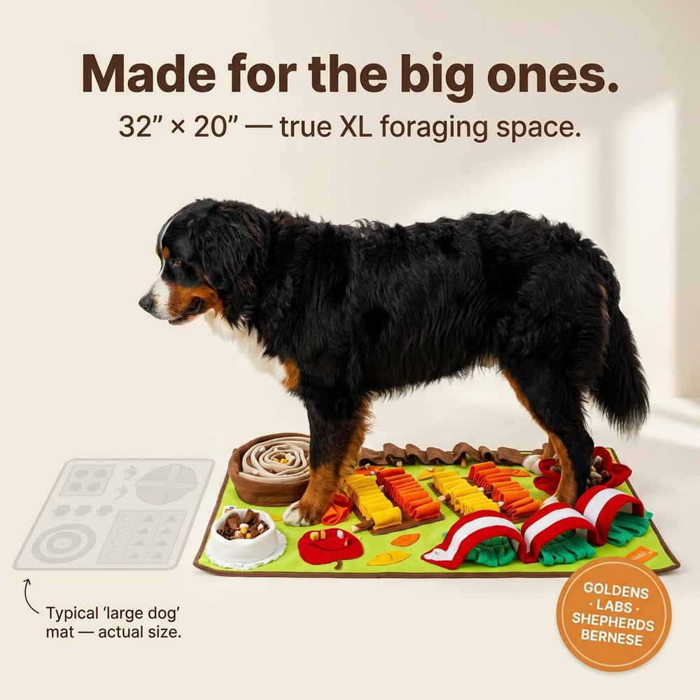 Pettain Snuffle Mat large 32x20 non-slip base keeps mat secure during sniffing