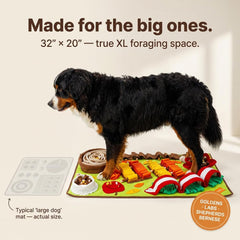 Pettain Snuffle Mat large 32x20 non-slip base keeps mat secure during sniffing