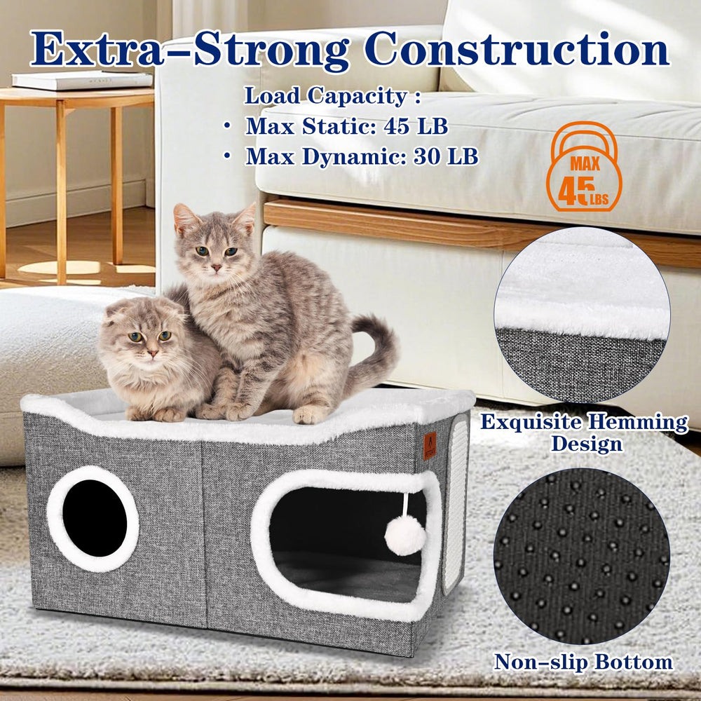 PETTDATE dual-level design encourages sleeping, climbing, and interactive exploration
